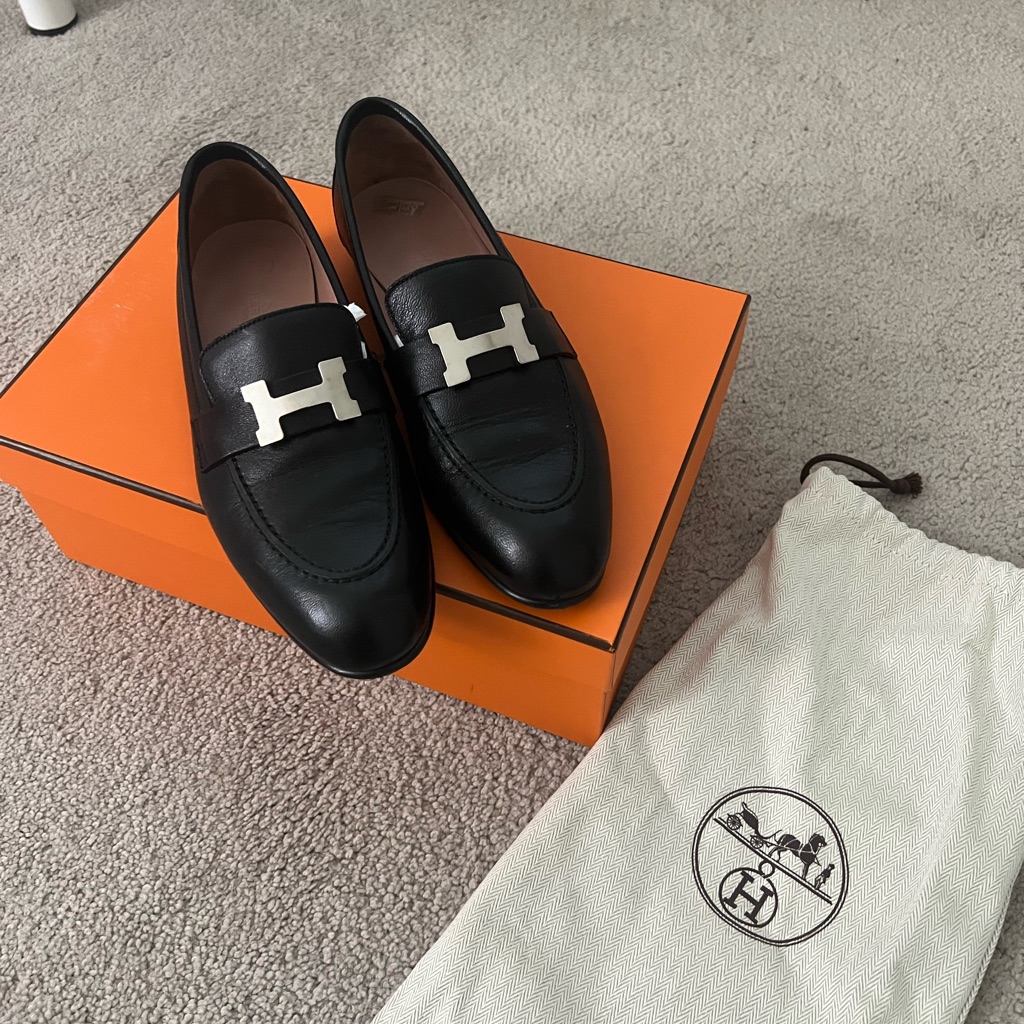 Herms Paris Loafers In Great Condition